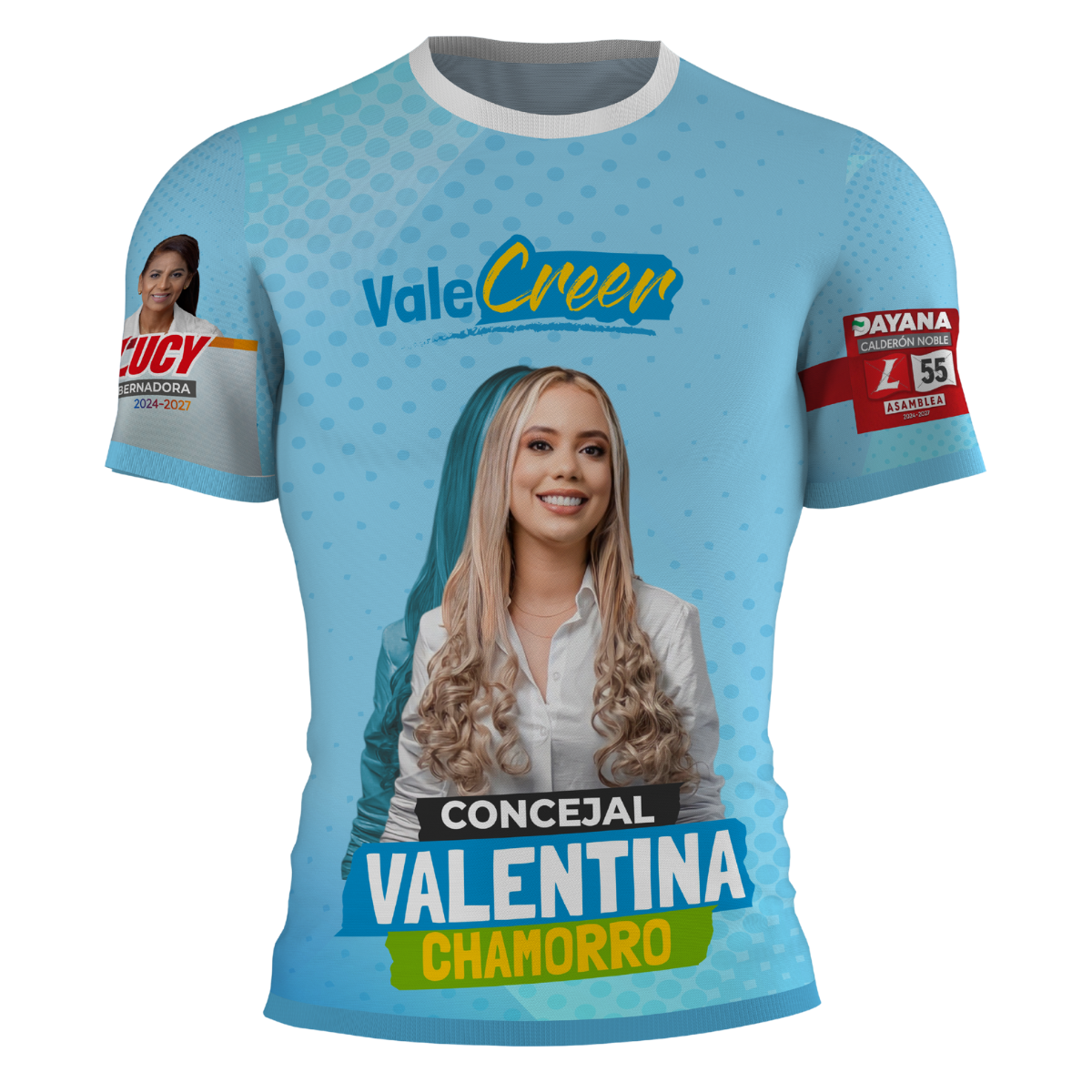 Camiseta campaña Valentina Chamorro
