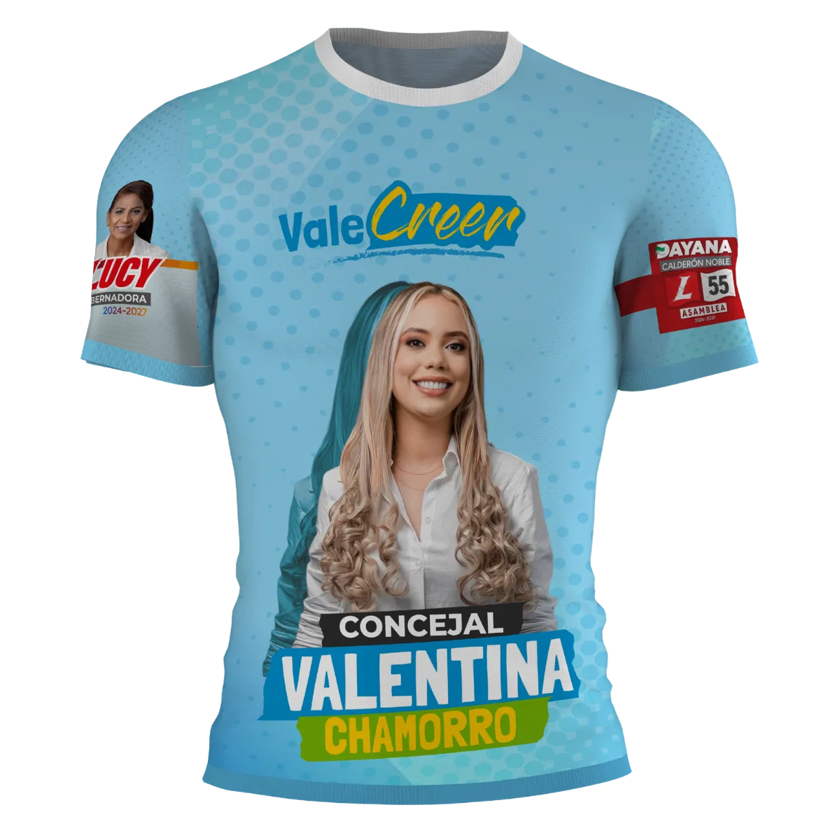 Camiseta campaña Valentina Chamorro - Proyecto de Souvenirs Corporativos y Publicidad en Sincelejo, Sucre y el Caribe - Eikonecta